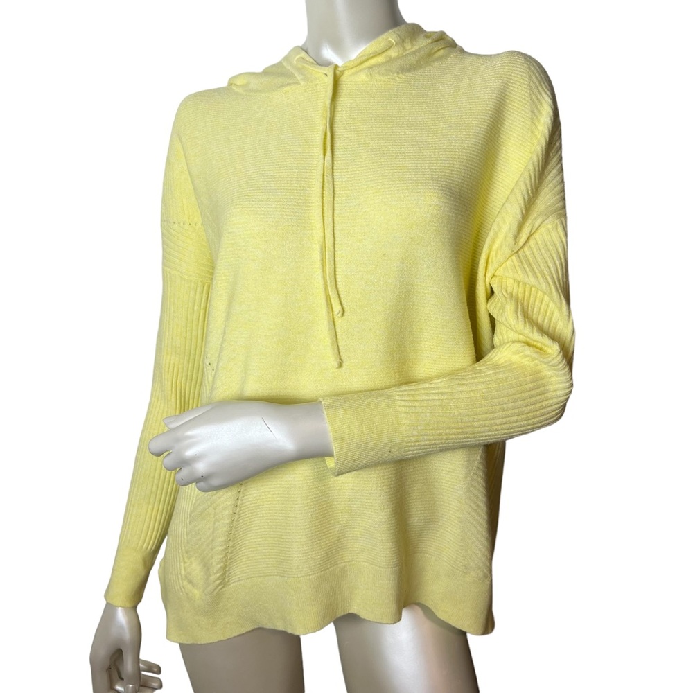 Wit & Wisdom Lemon Sherbet knit Hoodie Top